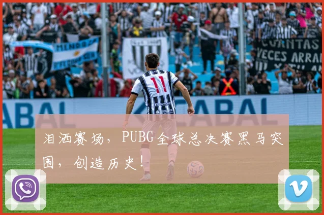泪洒赛场,PUBG全球总决赛黑马突围,创造历史!